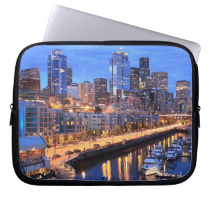 Funda Para Portátil Horizonte y puerto, estado de Seattle de