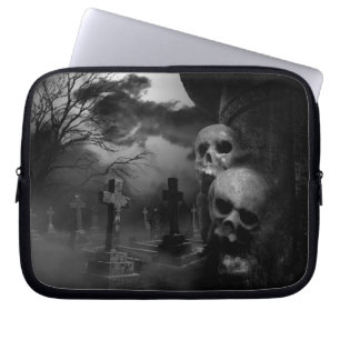 Funda Para Portátil Horror Mover Fans Gótico Graveyard