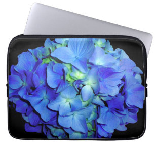 Funda Para Portátil Hortensias azules, rosas azules, flores azules ele