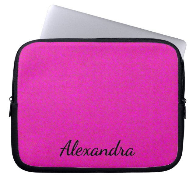 Funda Para Portátil Hot Pink Personalized  Laptop Sleeve (Frente)