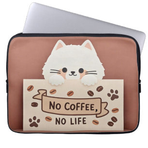 Funda Para Portátil Huellas de garrapatas de felino pequeño y granos d