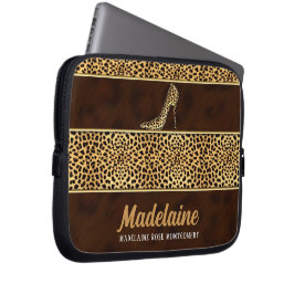 Funda Para Portátil Hues de chitas doradas en la impresión de animales