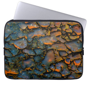 Funda Para Portátil Hueso de dinosaurio petrificado naranja