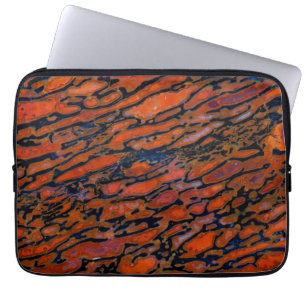Funda Para Portátil Hueso de dinosaurio petrificado rojo