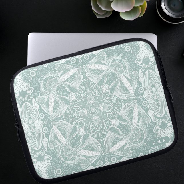 Funda Para Portátil Hummingbird Mandala (Subido por el creador)