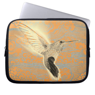 FUNDA PARA PORTÁTIL HUMMINGBIRD Y JAPONÉS NUBES NEOPRENE SLEEVE