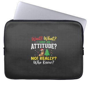 Funda Para Portátil Humor Actitud Perro Navidad