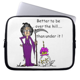 Funda Para Portátil Humor de cumpleaños de Grim Reaper