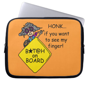 Funda Para Portátil Humor de la rabia del camino