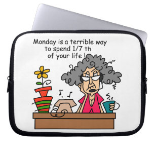 Funda Para Portátil Humor de los lunes