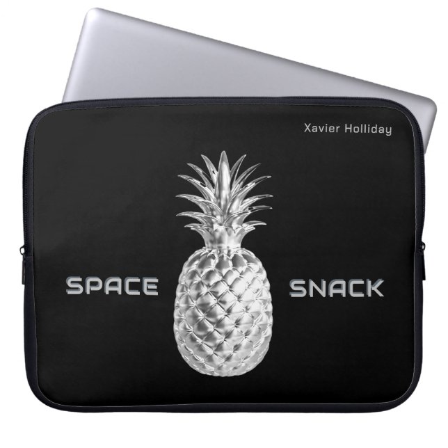 Funda Para Portátil Humor de piña de plata de refrigerio espacial Sci- (Frente)