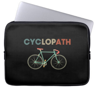 Funda Para Portátil Humor divertido ciclista de bicicleta Cyclopath