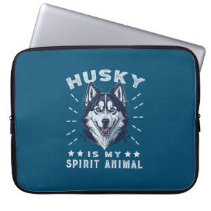 Funda Para Portátil Husky Es Mi Espíritu Animal Majestic Husky Dog