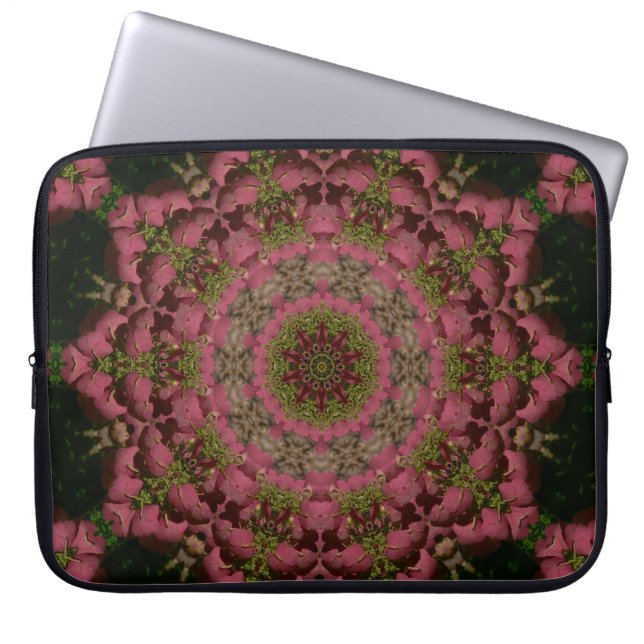Funda Para Portátil Hydrangea Mandala Mauve (Frente)