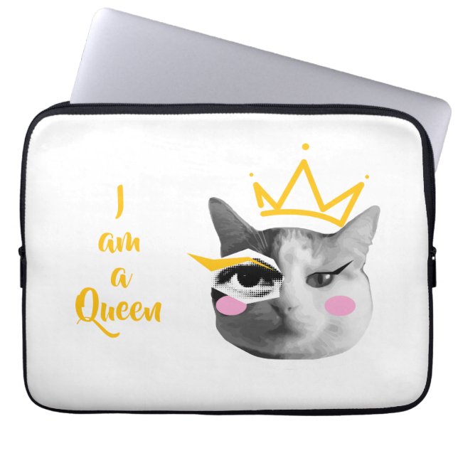 Funda Para Portátil I Am Queen – Elegant funny (Frente)