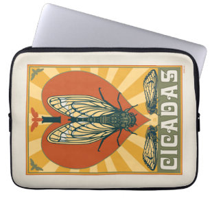 Funda Para Portátil I Heart Cicadas