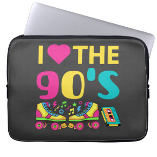 Funda Para Portátil I Heart The 90 S, equipo retro vintage de los 90