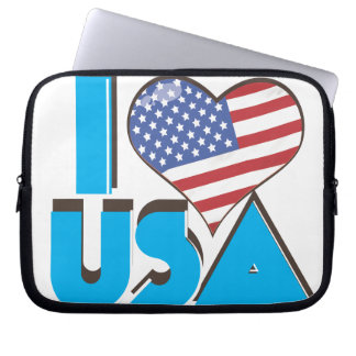Funda Para Portátil I Love USA Retro 80