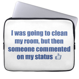 Funda Para Portátil Iba a limpiar mi habitación, pero......