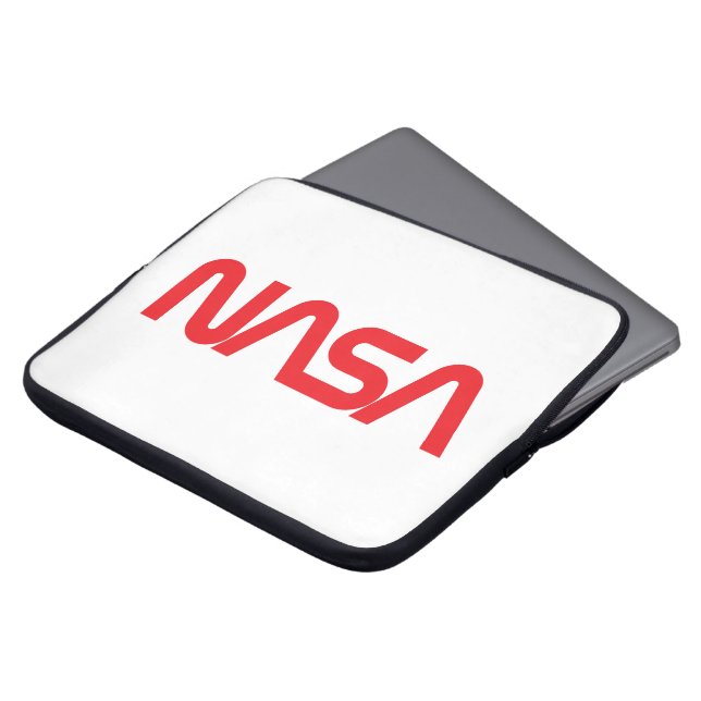 Funda Para Portátil Icónico blanco del cohete Circa de la NASA (Superior anverso)