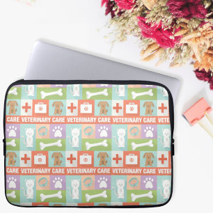 Funda Para Portátil Icónico veterinario profesional diseñado