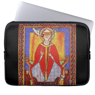 Funda Para Portátil Icono medieval de San Gregorio Magno