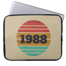 Funda Para Portátil Idea de regalo de cumpleaños vintage personalizada