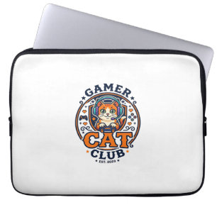 Funda Para Portátil Idea de regalo para mamá gata jugadora - Gamer Cat