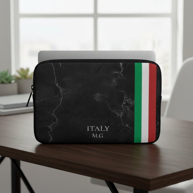 Funda Para Portátil Identity Tech Custom Black Marble Laptop Sleeve (Subido por el creador)