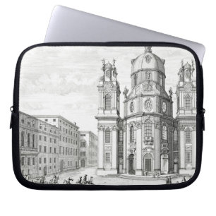 Funda Para Portátil Iglesia de Notre Dame, Salzburg, Austria, de 'Ent
