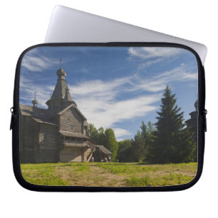 Funda Para Portátil iglesia ortodoxa rusa de madera tradicional