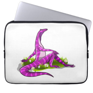 Funda Para Portátil Iguanodon Mostrando Su Belleza Natural.