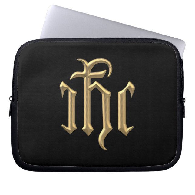 Funda Para Portátil IHC Golden "3-D" (Frente)
