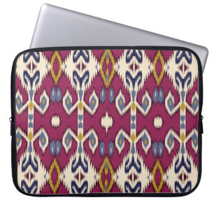 Funda Para Portátil Ikat Chevron: Elegancia étnica
