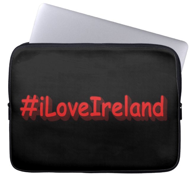 Funda Para Portátil "iLoveIrelands" Diseño bonito. Comprar ahora (Frente)