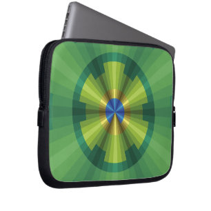 Funda para portátil ilusión de pavo real