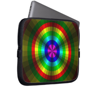 Funda Para Portátil Ilusión óptica Funda de portátil Rainbow
