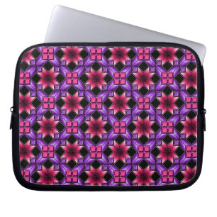 Funda Para Portátil Ilusión óptica púrpura