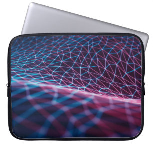 Funda Para Portátil ilustracion 3D, malla grabado en relieve que repre