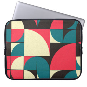 Funda Para Portátil Ilustración abstracta geométrica de arte computaci