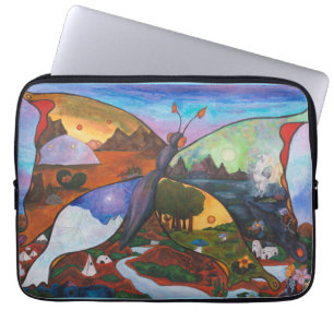 Funda Para Portátil Ilustracion acuarela Fantasía Fascinante Mundo
