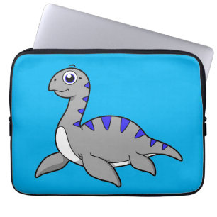 Funda Para Portátil Ilustracion Agradable De Un Monstruo De Loch Ness.