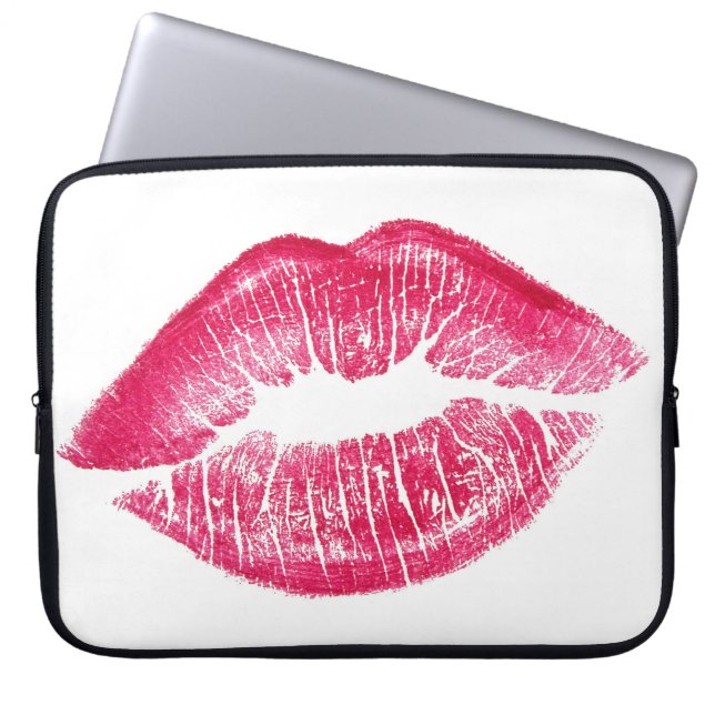 Funda Para Portátil Ilustracion aislado de labios rojos vivos (Frente)