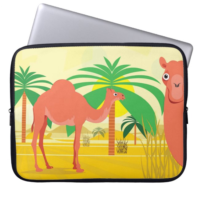 Funda Para Portátil Ilustracion Camels (Frente)