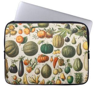 Funda Para Portátil Ilustracion científico botánico de frutas