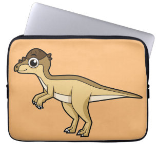 Funda Para Portátil Ilustracion Cuto De Un Dinosaurio Pachycephalosaur