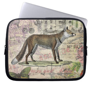 Funda Para Portátil Ilustracion de animales de la vida silvestre Fox