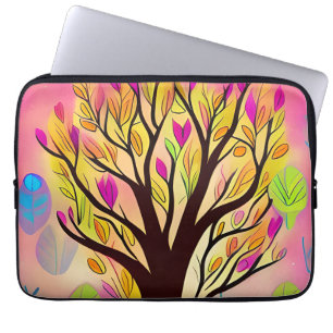 Funda Para Portátil Ilustracion de árbol colorido de bonito