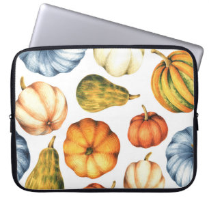 Funda Para Portátil Ilustracion de calabaza: Patrón acuarela sin foco