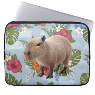 Funda Para Portátil Ilustración de capybara animal en acuarela linda